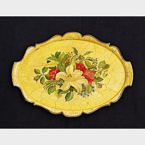 Gul�Wiggers vintage serveringsbakke