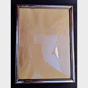 S�lvfarvet metal fotoramme