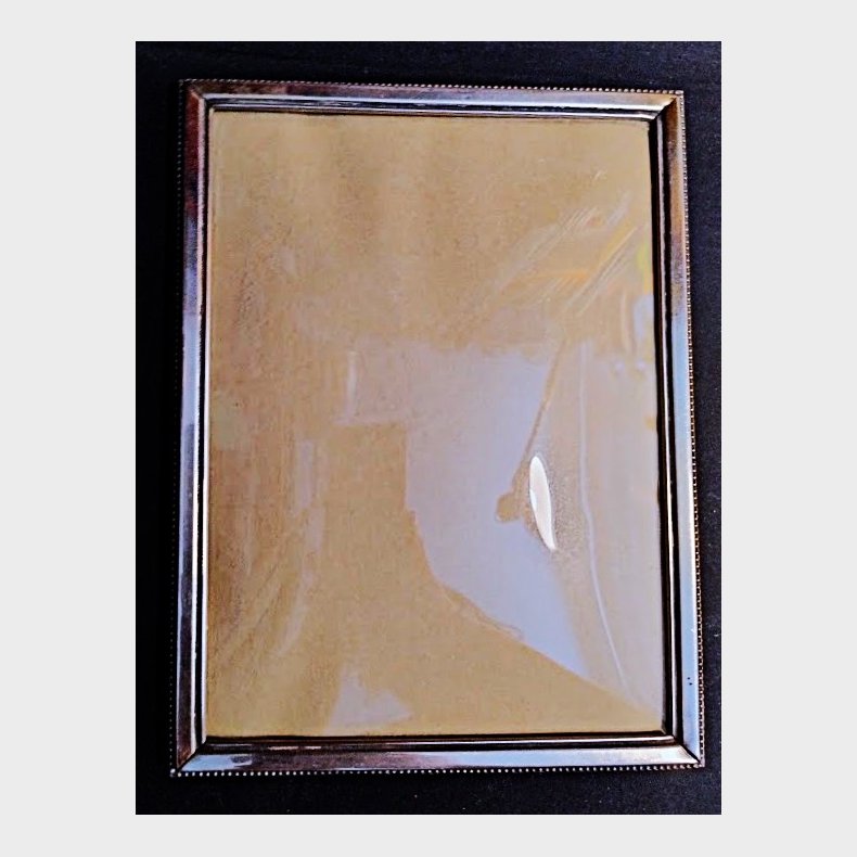 S�lvfarvet metal fotoramme