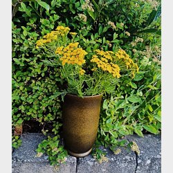 Gr�n Knabstrup Art deco vase