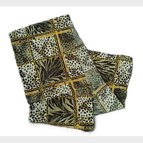 Gr�nt vintage t�rkl�de med patchwork og dyreprint