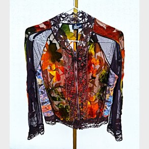 Etnisk vintage sweatshirt-cardigan