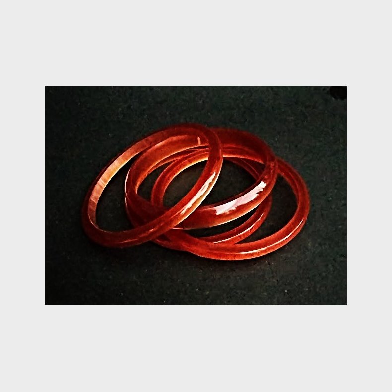 R�d-orange vintage armringe