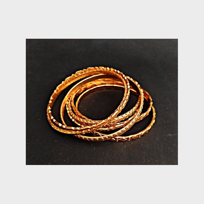 Forgyldte armringe / bangles