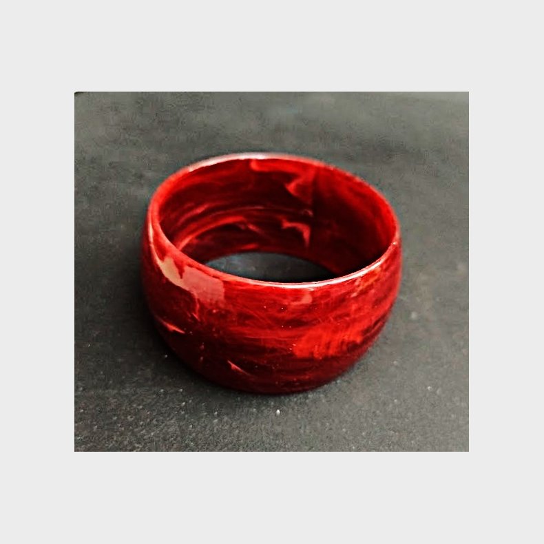 R�dt marmoreret vintage armb�nd