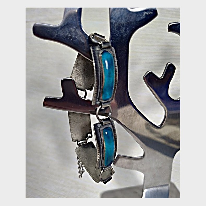 Gr�nt vintage emaljearmb�nd