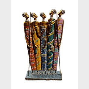 Farverig figur med afrikanske kvinder