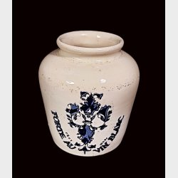 Fransk vintage keramik sennepskrukke