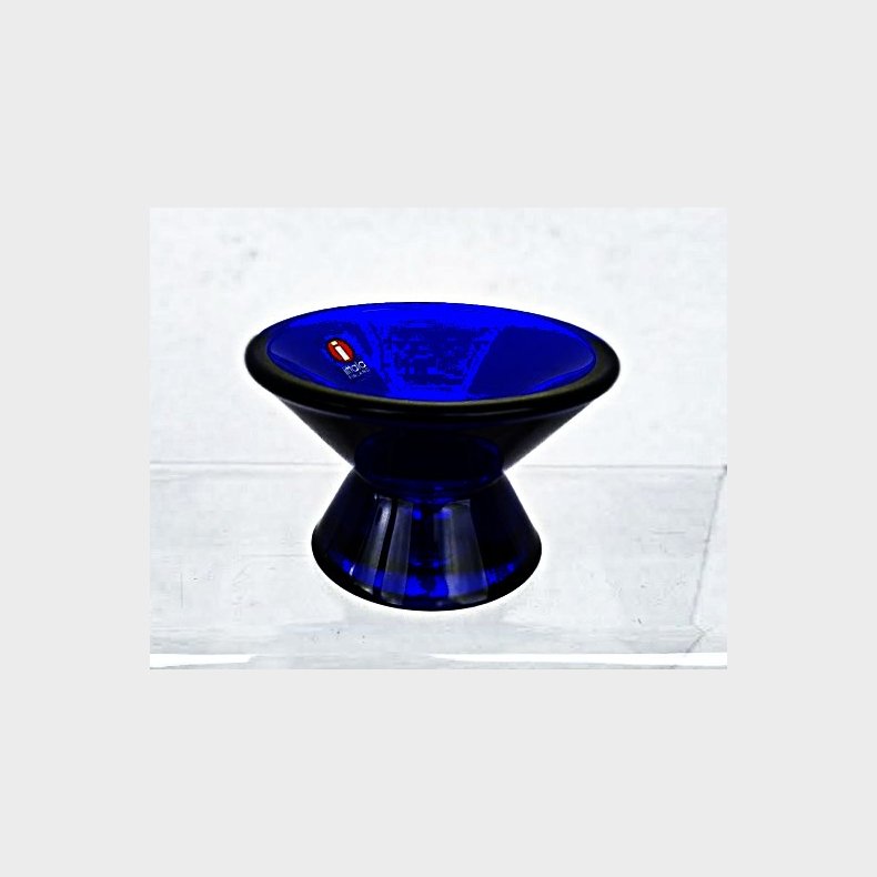 Koboltbl� Iittala Kartio lysestage