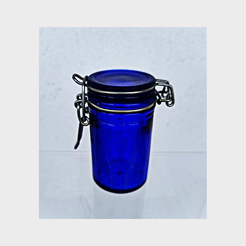 Koboltbl� vintage krydderiglas
