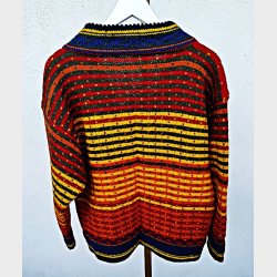 H�ndstrikket vintage uldcardigan i mange farver