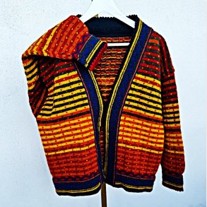 H�ndstrikket vintage uldcardigan i mange farver