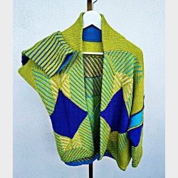 H�ndstrikket vintagedesign jakke / cardigan
