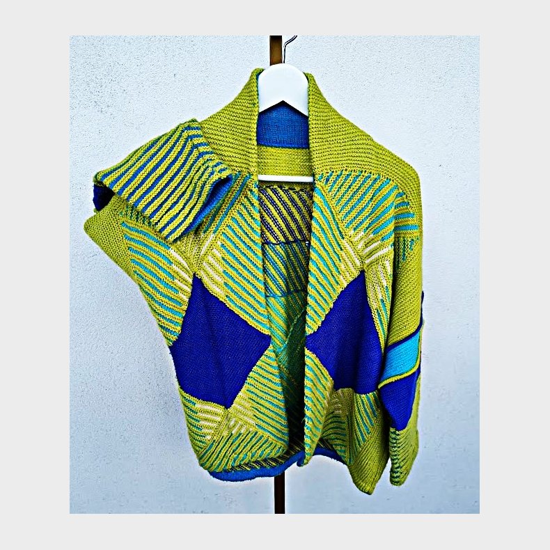 H�ndstrikket vintagedesign jakke / cardigan