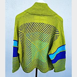 H�ndstrikket vintagedesign jakke / cardigan