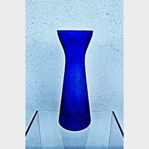 Koboltbl� hyacint vintage glasvase