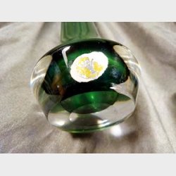 Smaragdgrn svensk vintage glasvase