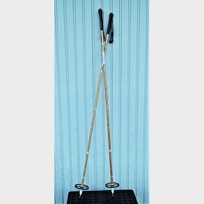 Gamle vintage bambus skistave